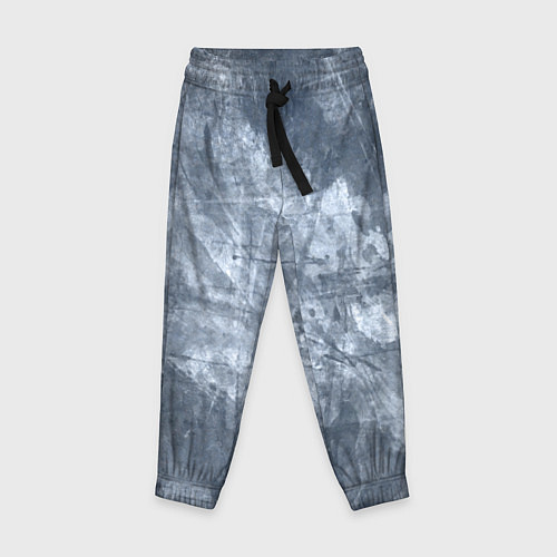 Детские брюки Абстракция - gray-blue / 3D-принт – фото 1