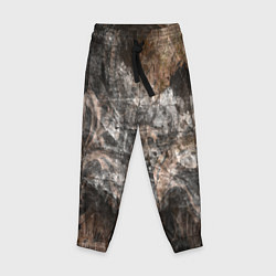 Брюки детские Абстракция - brown darkness, цвет: 3D-принт