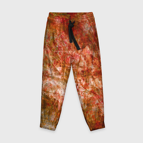 Детские брюки Абстракция - bright red / 3D-принт – фото 1