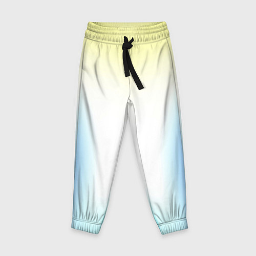 Детские брюки Color yellow blue white / 3D-принт – фото 1
