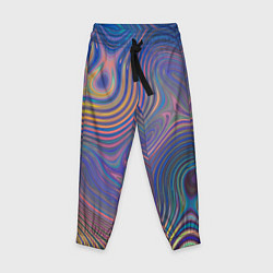 Брюки детские Абстрактная рябь, цвет: 3D-принт