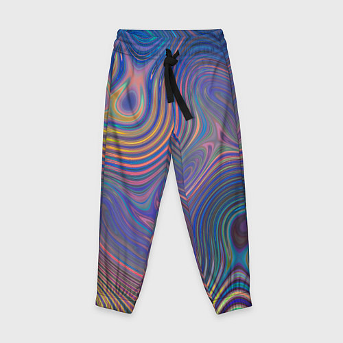 Детские брюки Абстрактная рябь / 3D-принт – фото 1
