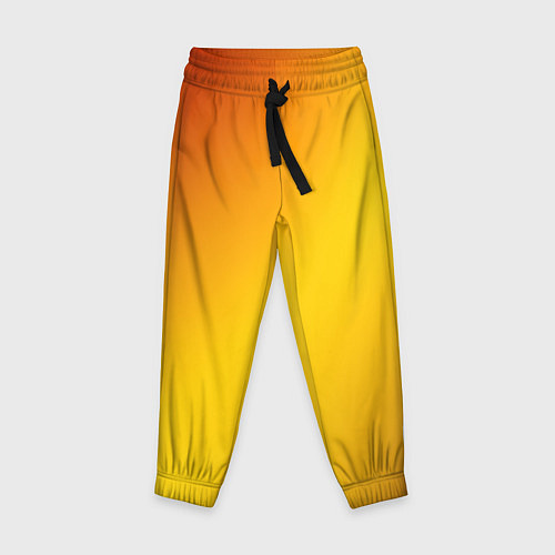 Детские брюки Color yellow red gradient / 3D-принт – фото 1
