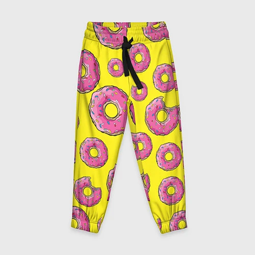 Детские брюки Пончики Гомера / 3D-принт – фото 1