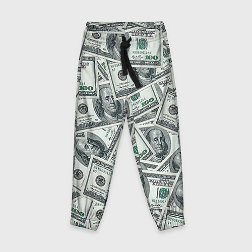 Детские брюки Банкноты / 3D-принт – фото 1