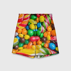 Шорты детские Сладкие конфетки, цвет: 3D-принт