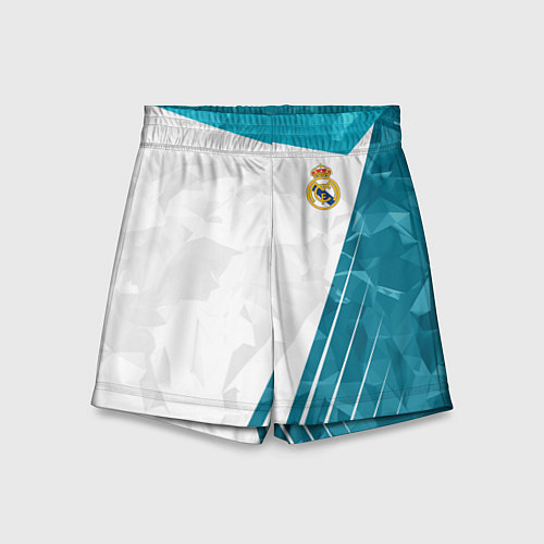 Детские шорты FC Real Madrid: Abstract / 3D-принт – фото 1