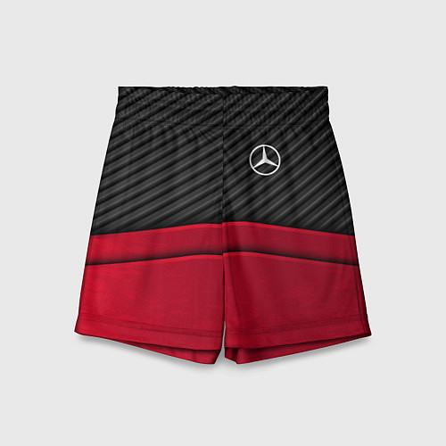 Детские шорты Mercedes Benz: Red Carbon / 3D-принт – фото 1
