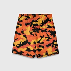 Детские шорты Fashion Orange Camo