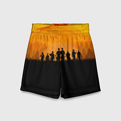 Шорты детские Red Dead Redemption: Orange Sun, цвет: 3D-принт