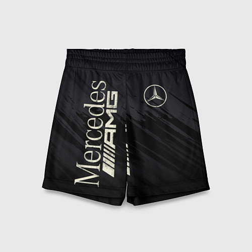 Детские шорты Mercedes AMG: Black Edition / 3D-принт – фото 1