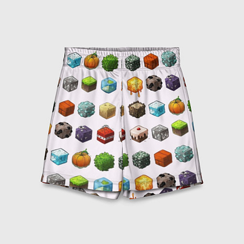 Детские шорты Minecraft Cubes / 3D-принт – фото 1