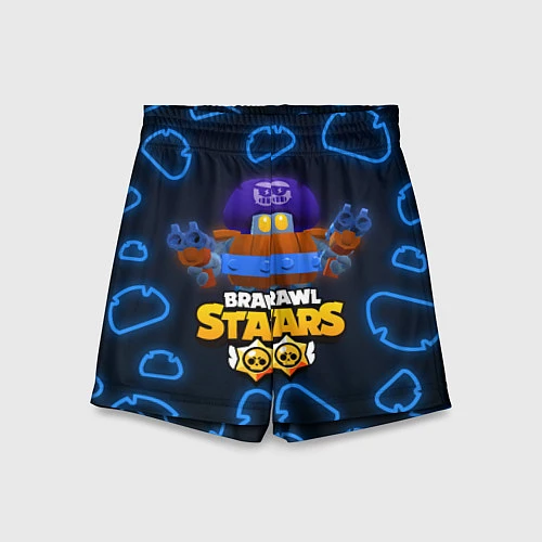 Детские шорты Brawl Stars Darryl / 3D-принт – фото 1