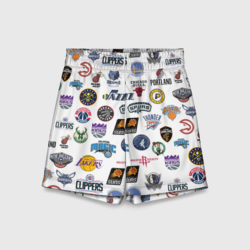 Детские шорты NBA Pattern / 3D-принт – фото 1