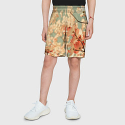 Шорты детские Flowers, цвет: 3D-принт — фото 2