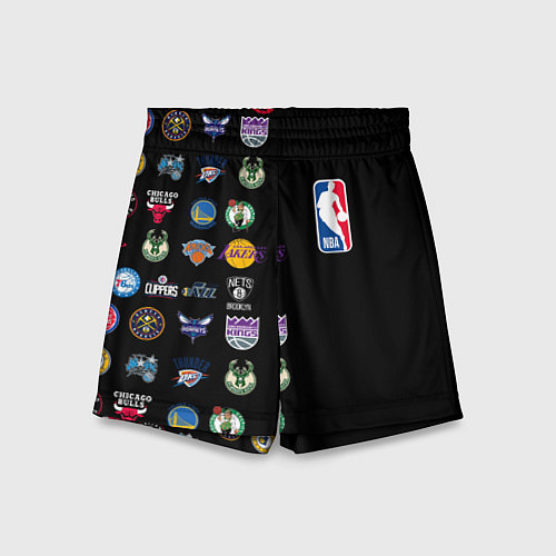 Детские шорты NBA Team Logos 2 / 3D-принт – фото 1