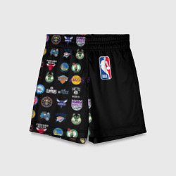 Шорты детские NBA Team Logos 2, цвет: 3D-принт