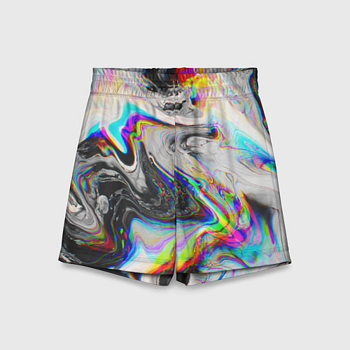 Детские шорты DIGITAL ABSTRACT GLITCH / 3D-принт – фото 1