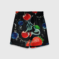 Шорты детские Ягода, цвет: 3D-принт