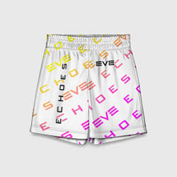 Шорты детские EVE ECHOES ИВ ЭХО, цвет: 3D-принт