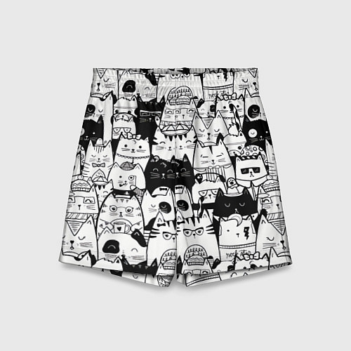 Детские шорты Котики / 3D-принт – фото 1