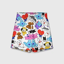 Шорты детские BTS BT21, цвет: 3D-принт