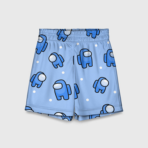 Детские шорты Among Us - Синий цвет / 3D-принт – фото 1