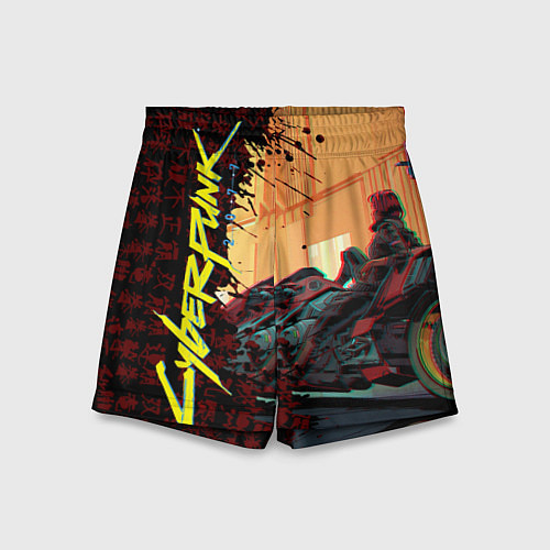 Детские шорты Киберпанк / 3D-принт – фото 1