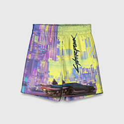 Шорты детские Cyberpunk 2077, цвет: 3D-принт