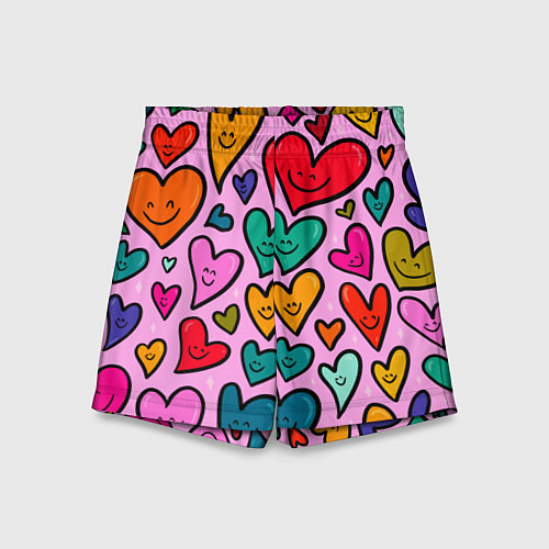 Детские шорты Сердечко Смайл / 3D-принт – фото 1
