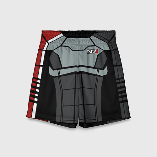 Детские шорты КОСТЮМ N7 MASS EFFECT N7 М / 3D-принт – фото 1