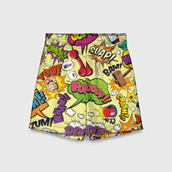 Шорты детские Комикс, цвет: 3D-принт
