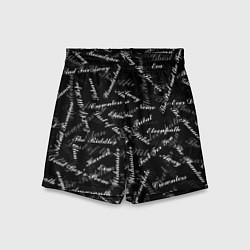 Шорты детские Nightwish Songs Найтвиш Z, цвет: 3D-принт