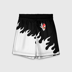 Шорты детские BLEACH FIRE БЛИЧ ОГОНЬ, цвет: 3D-принт