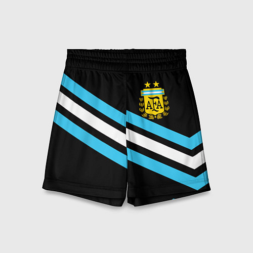 Детские шорты Сборная Аргентины / 3D-принт – фото 1