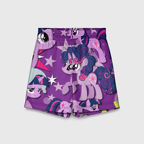 Детские шорты Twilight Sparkle / 3D-принт – фото 1
