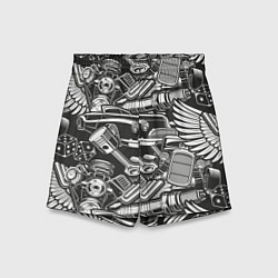 Шорты детские Механика Автомобиль, цвет: 3D-принт