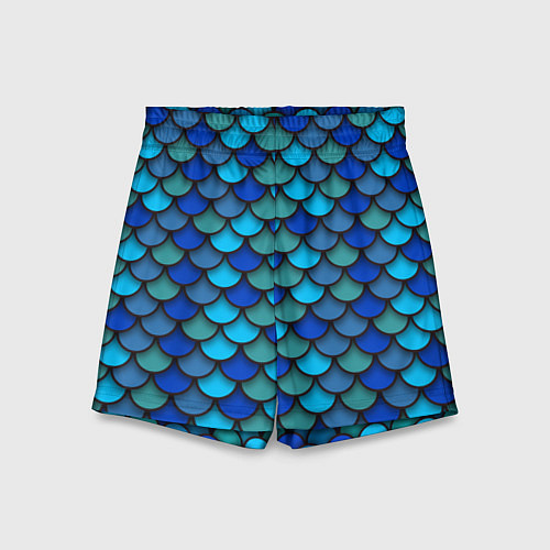 Детские шорты Чешуя рыбы / 3D-принт – фото 1