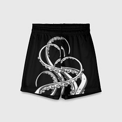 Шорты детские Octopus Black and White, цвет: 3D-принт