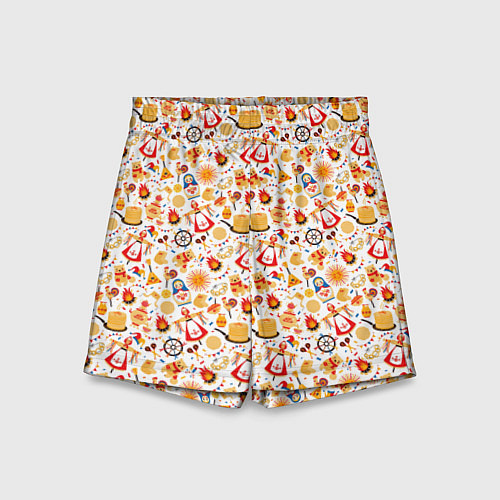 Детские шорты Масленица / 3D-принт – фото 1