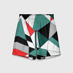 Шорты детские Абстрактный геометрический, цвет: 3D-принт