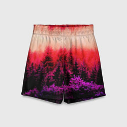 Шорты детские КРАСНАЯ ОСЕНЬ, цвет: 3D-принт