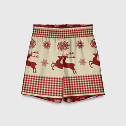 Шорты детские Олени, цвет: 3D-принт