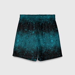 Детские шорты Черно-синие блестки