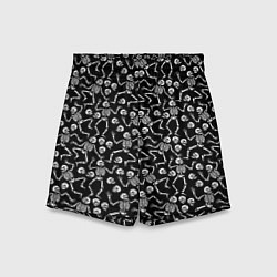 Шорты детские Скелеты, цвет: 3D-принт