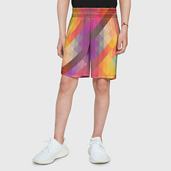 Шорты детские Vivid gradient, цвет: 3D-принт — фото 2