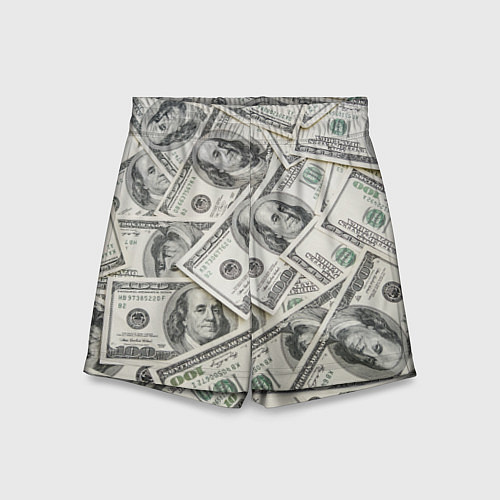 Детские шорты Dollars money / 3D-принт – фото 1