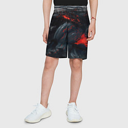 Шорты детские ЧЁРНЫЙ СИМБИОТ ГРАНЖ BLACK MONSTER, цвет: 3D-принт — фото 2