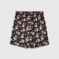 Шорты детские Snowmen, цвет: 3D-принт