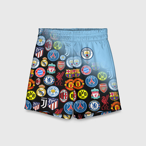 Детские шорты МАНЧЕСТЕР СИТИ MANCHESTER CITY / 3D-принт – фото 1